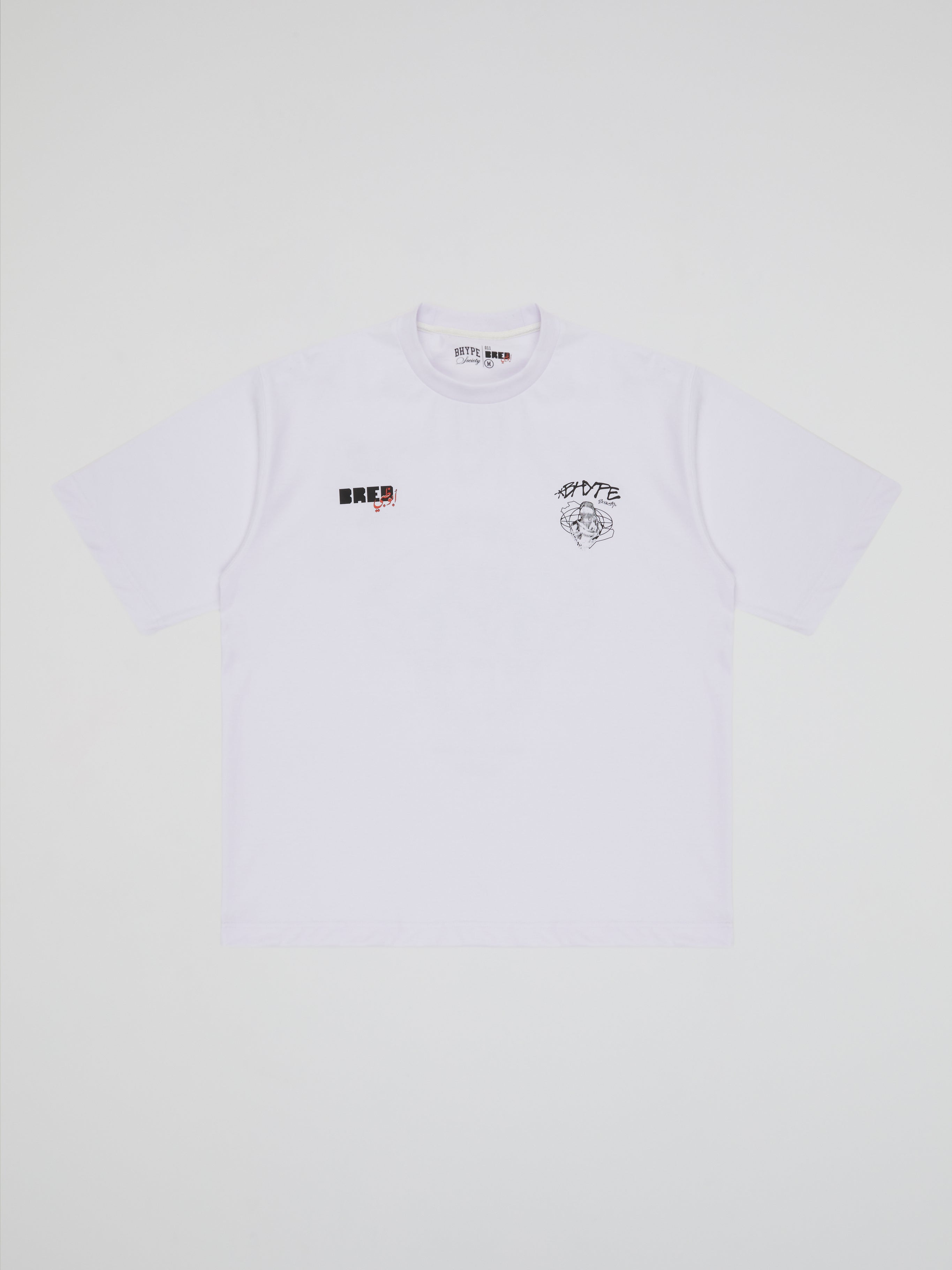 BHYPE SOCIETY X BRED 2024 WHITE TSHIRT