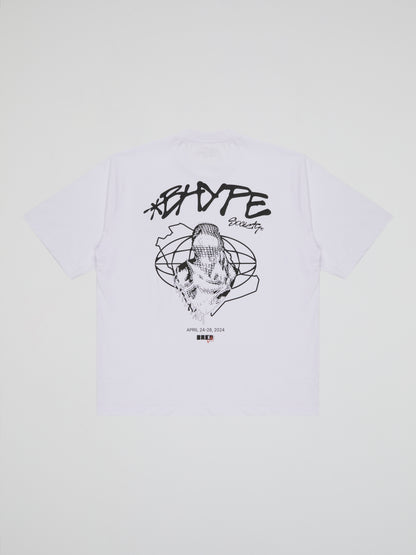 BHYPE SOCIETY X BRED 2024 WHITE TSHIRT