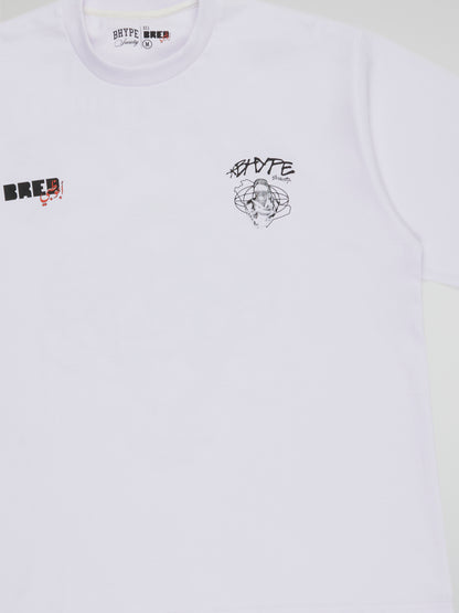 BHYPE SOCIETY X BRED 2024 WHITE TSHIRT