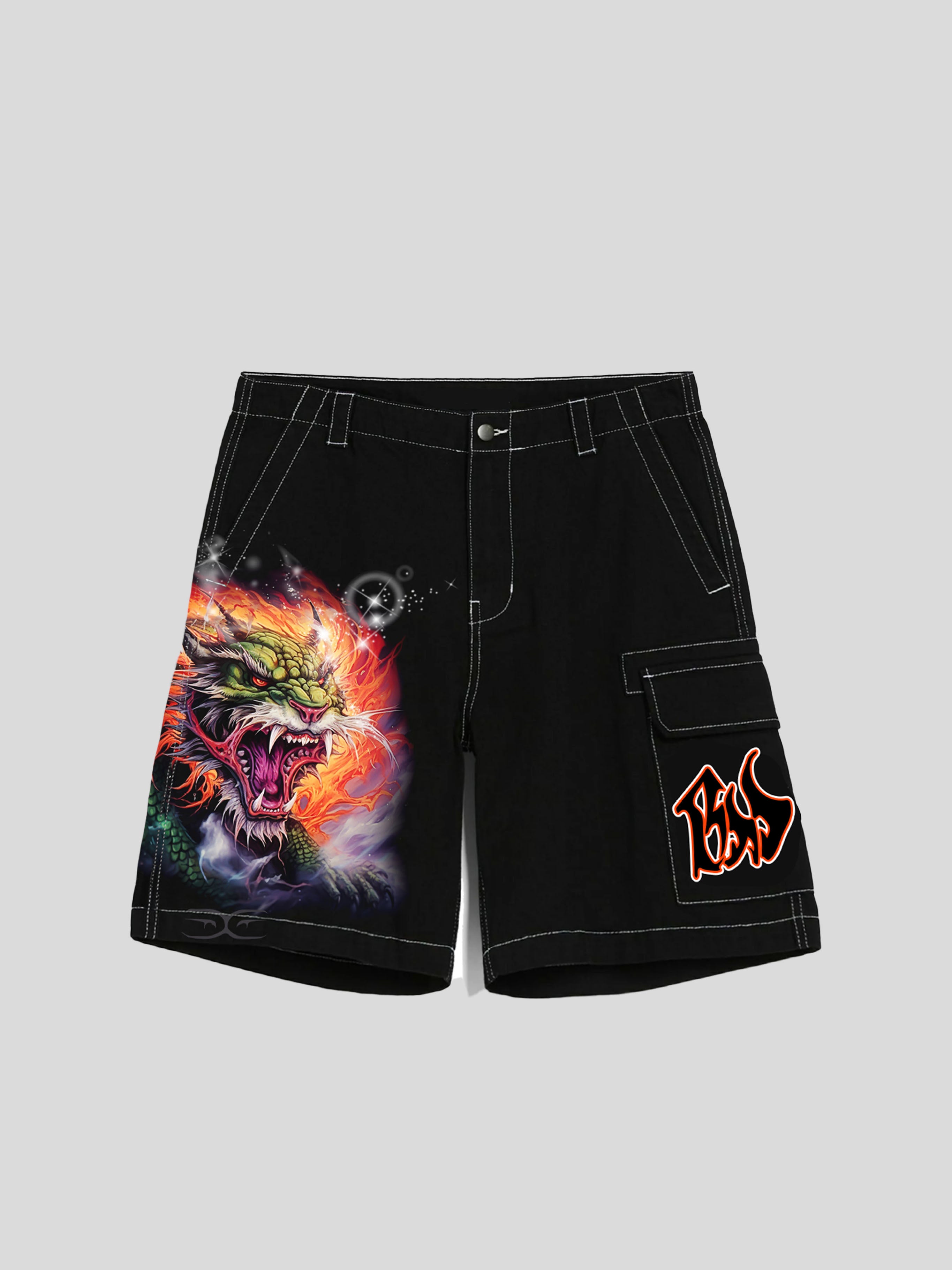 BHYPE SOCIETY CARGO SHORTS HORROR CLUB