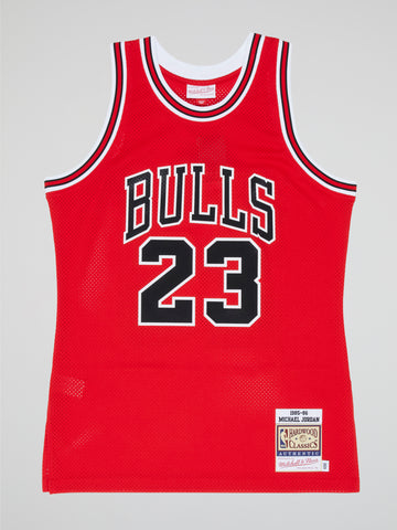 100% Authentic Mitchell and Ness Michael Jordan Chicago Bulls 95-96 Away  Jersey