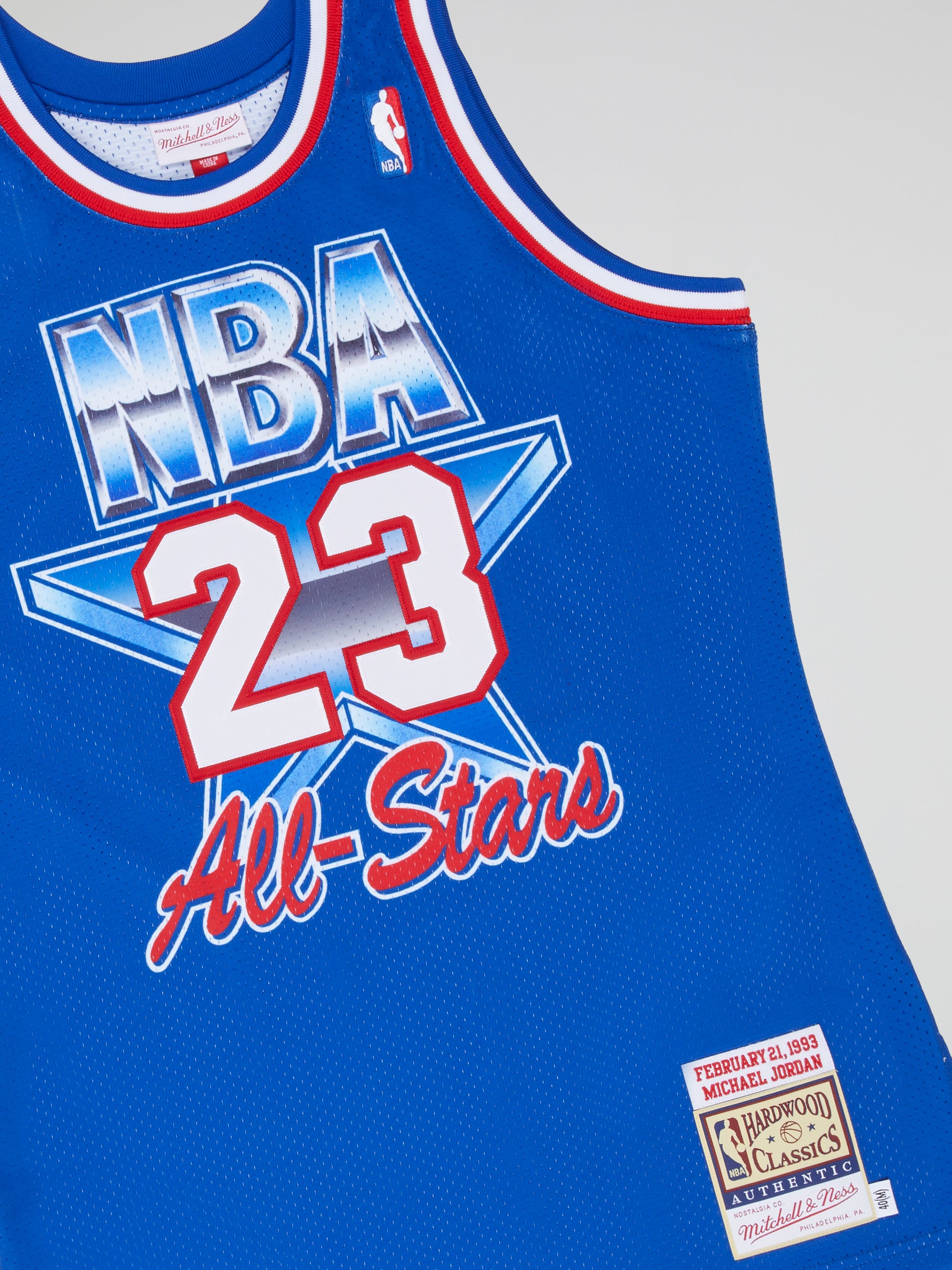 Michael Jordan Signed 1993 NBA All-Star Authentic Mitchell & Ness