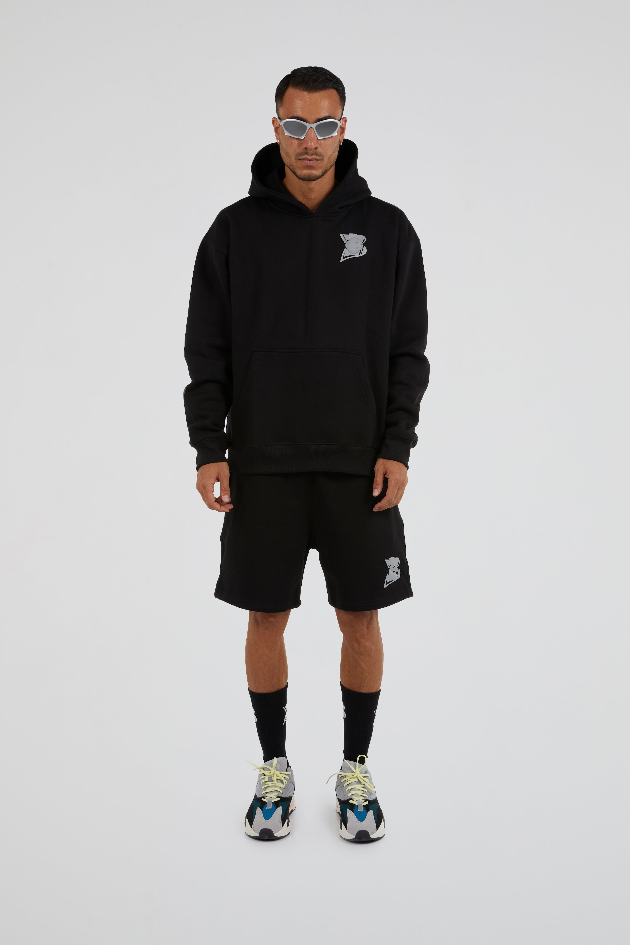 Bhype Society - Bhype Logo Essentials Black Shorts