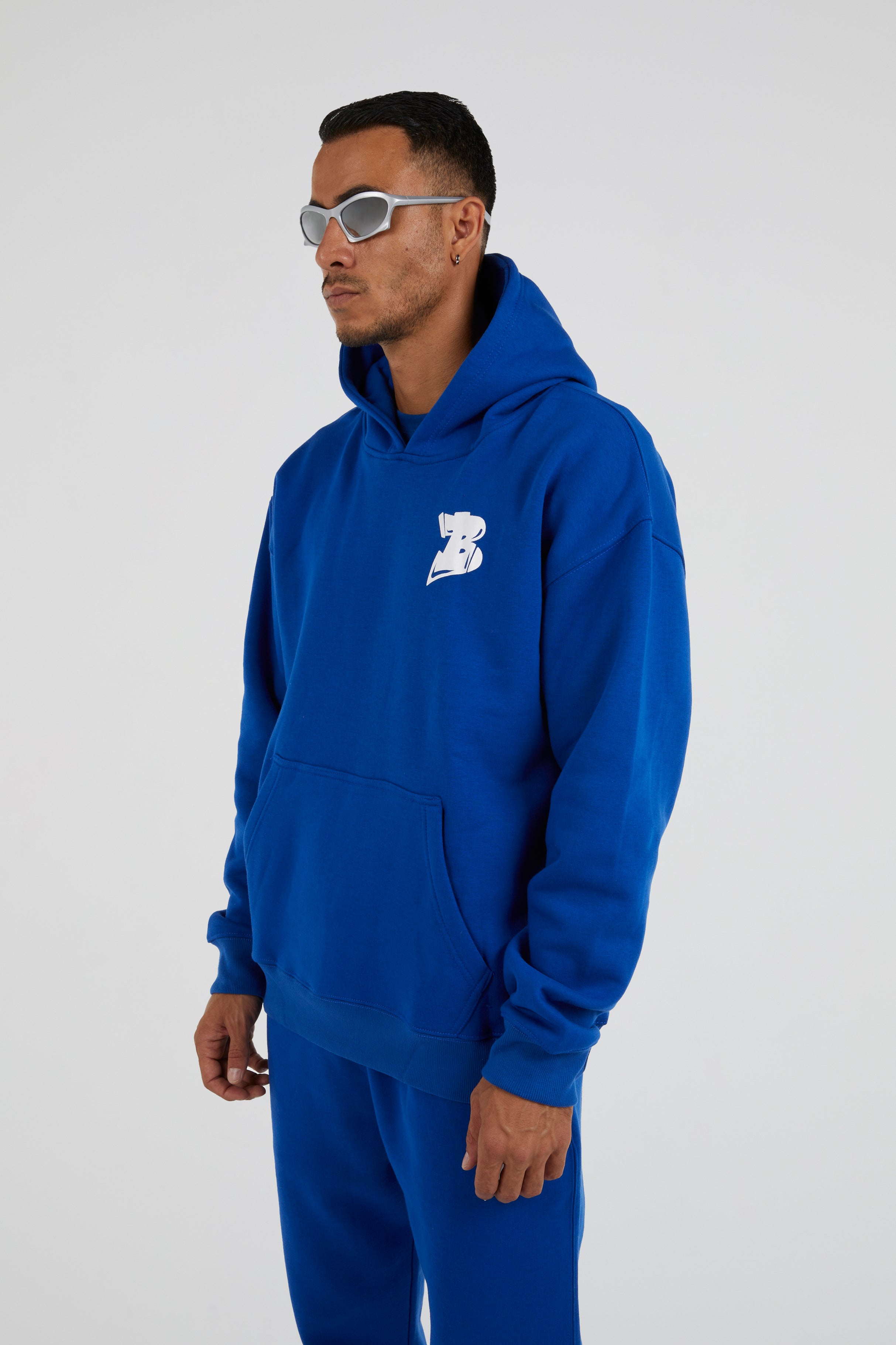 Bhype Society - Bhype Logo Essentials Blue Hoodie