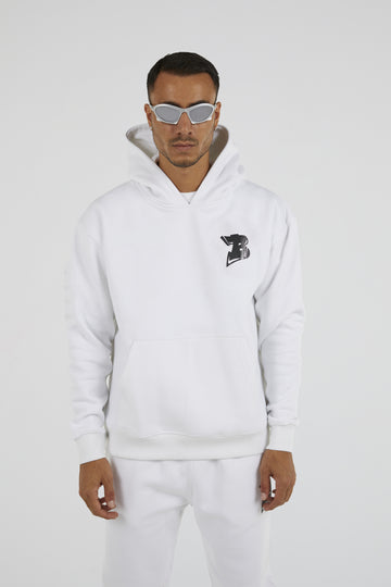 Bhype Society - Bhype Logo Essentials White Hoodie