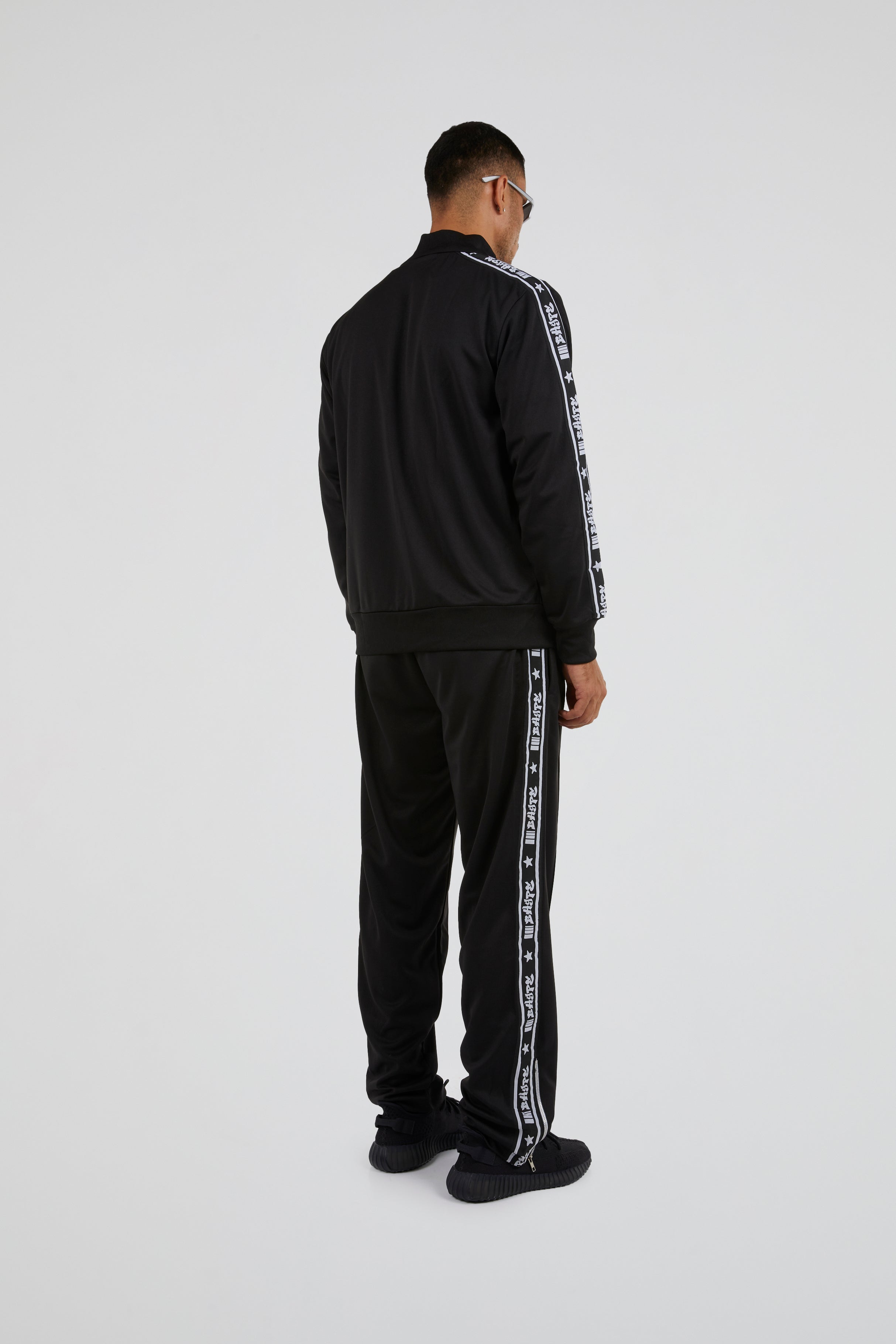 Bhype Society - Bhype Black  Retro Nylon Tracksuit