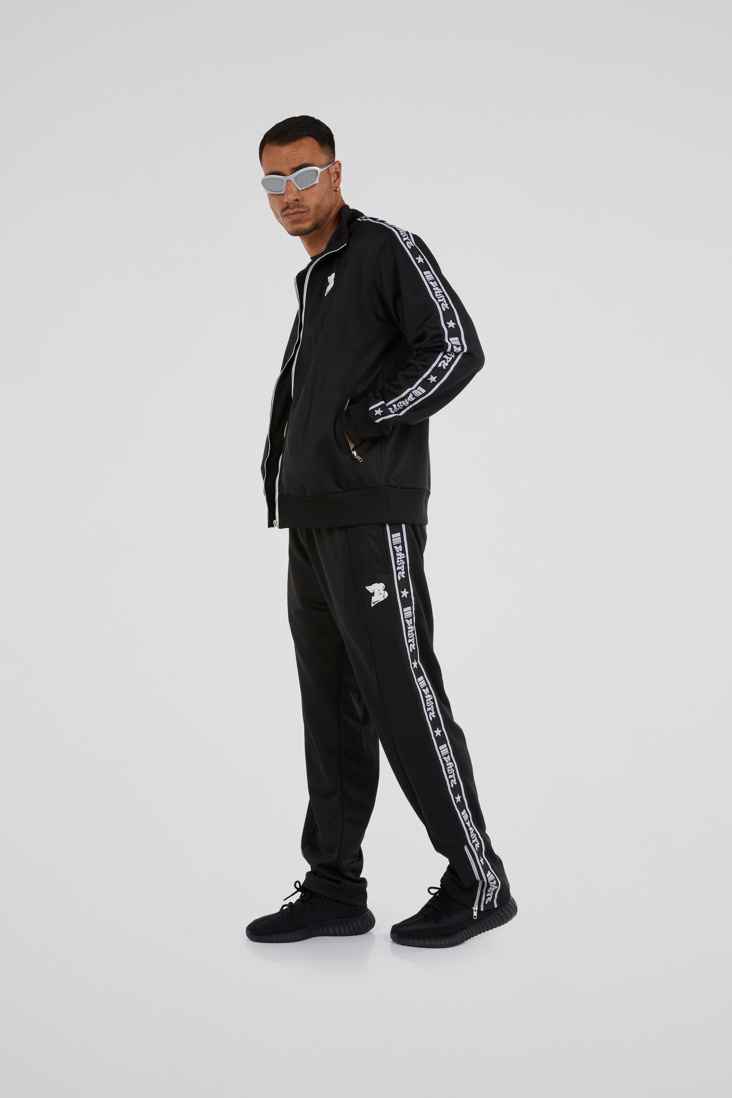 Bhype Society - Bhype Black  Retro Nylon Tracksuit