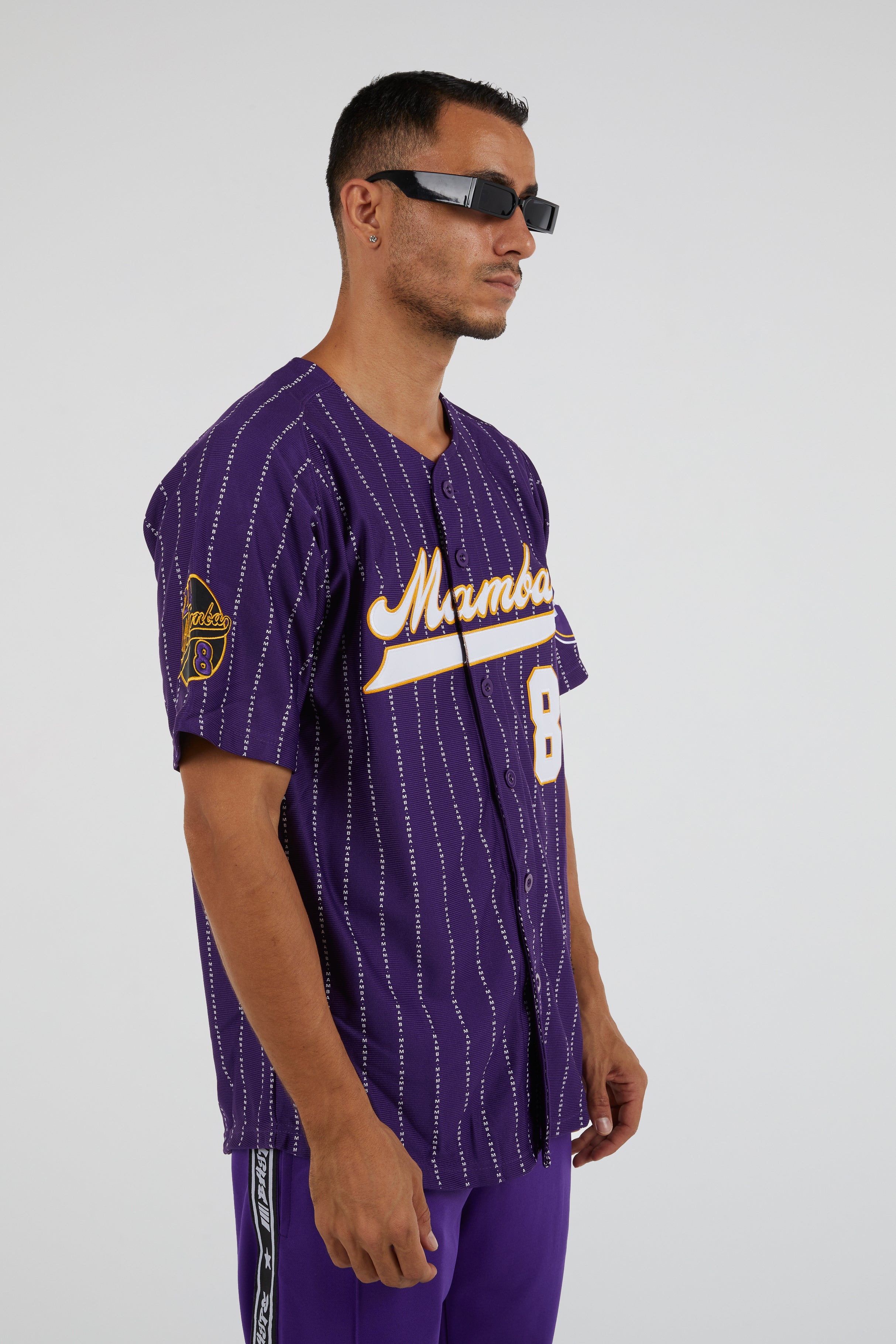 Headgear - Mamba Bryant Pinstripe Baseball Jersey