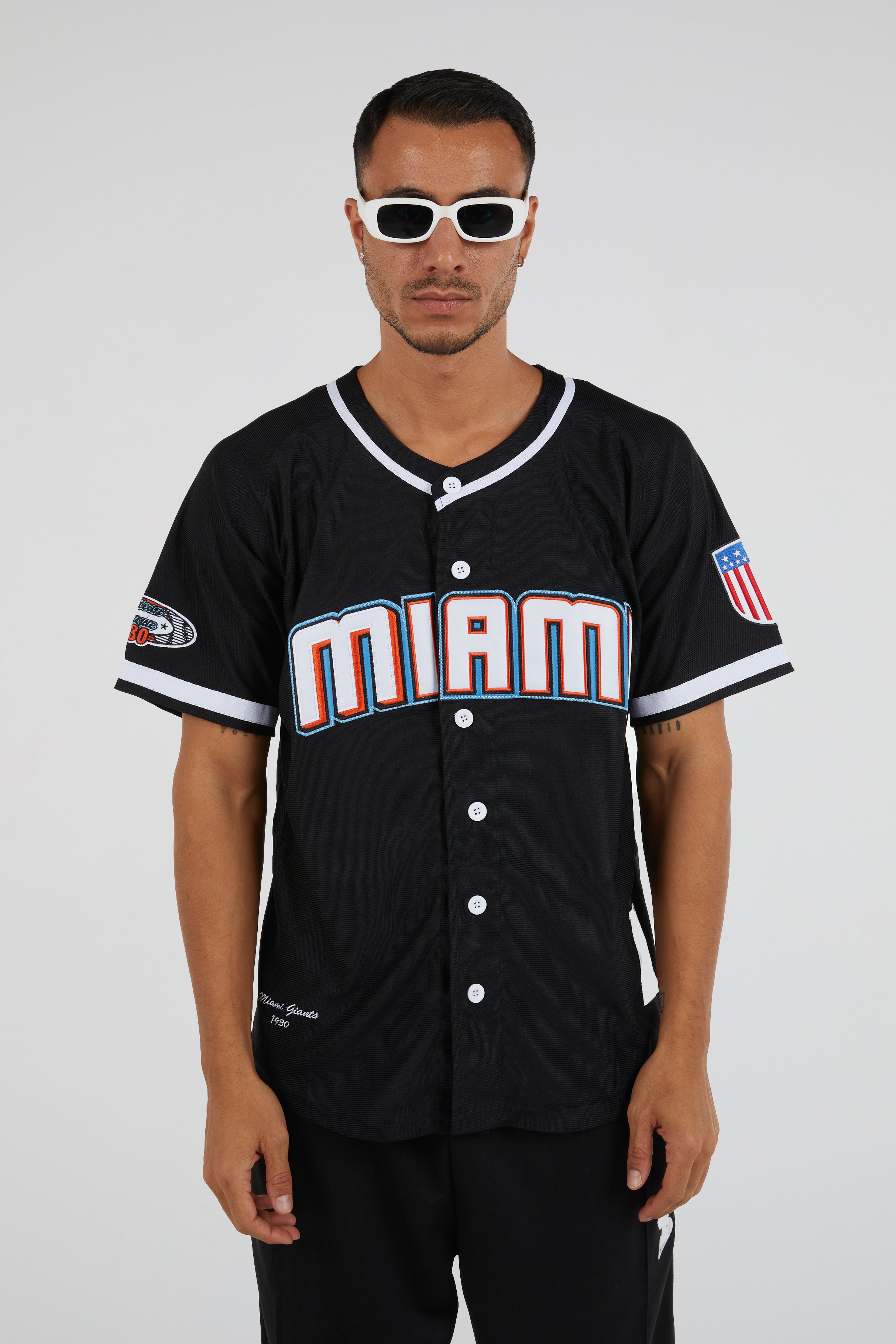 Headgear - Miami Giants Black Button Down Jersey