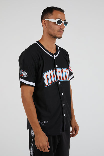 Headgear - Miami Giants Black Button Down Jersey