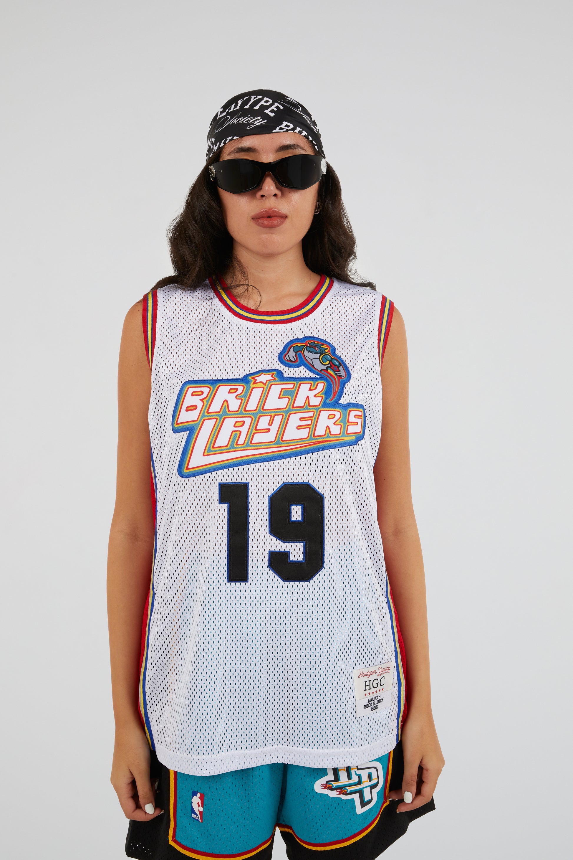 96 Rock N Jock Aaliyah Bricklayers 19 Basketball Jerseys 