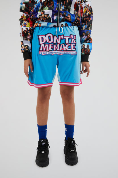 Headgear - Don't be a Menace Blue Shorts