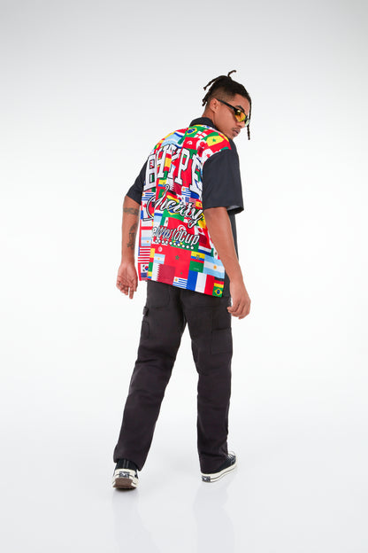 BHYPE SOCIETY WORLD FLAGS SHIRT