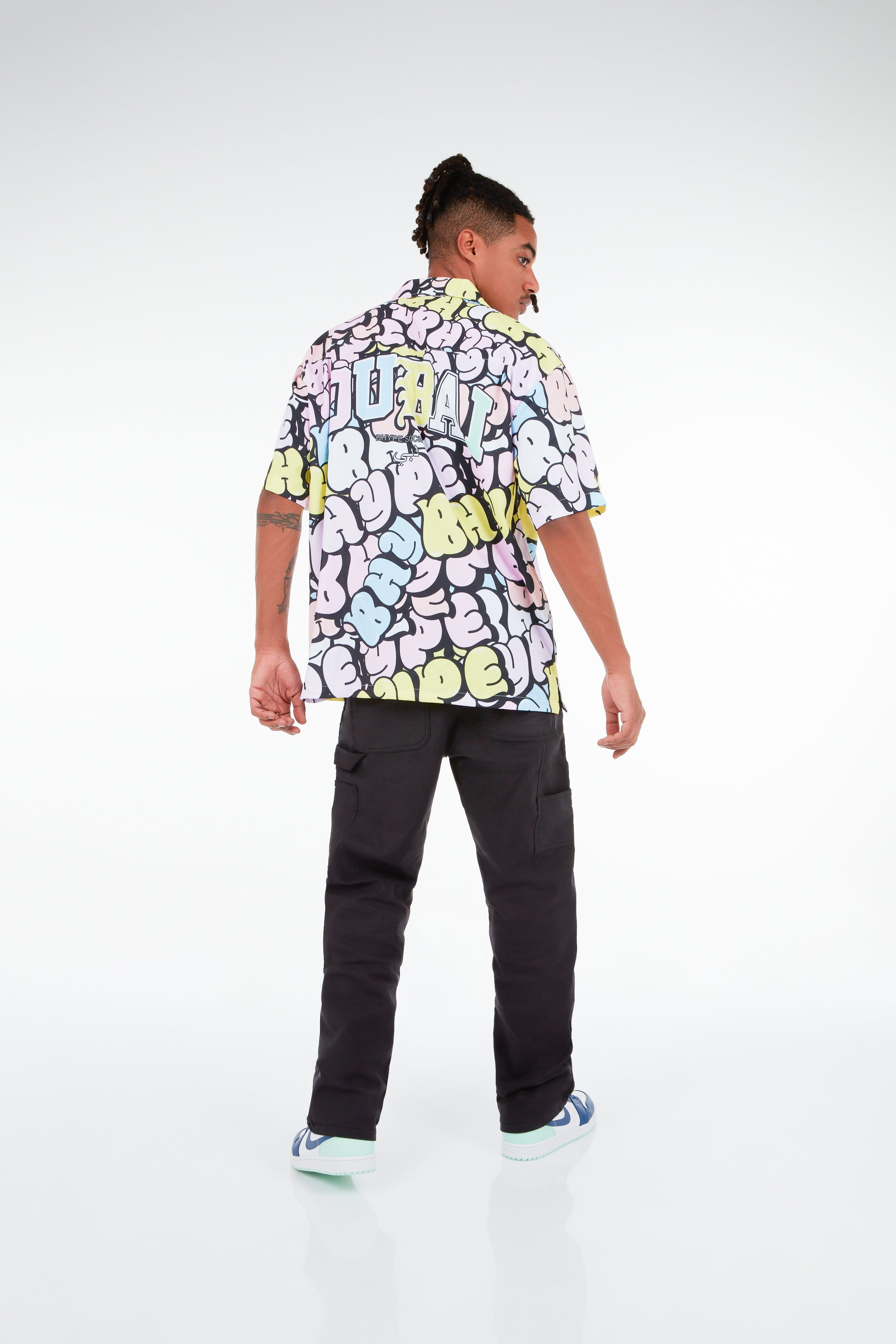 BHYPE SOCIETY PINK BUBBLE GRAFFITI SHIRT