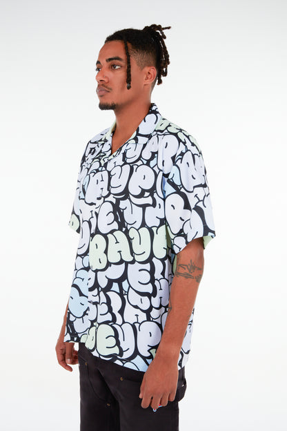 BHYPE SOCIETY BLUE BUBBLE GRAFFITI SHIRT