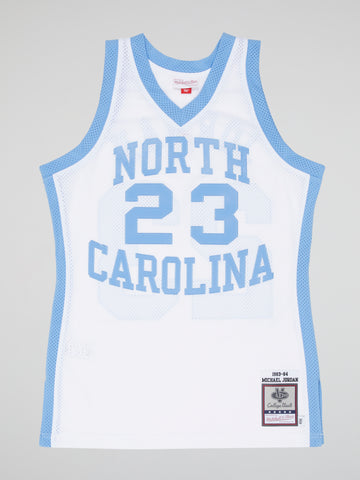 Mitchell and Ness Authentic Michael Jordan University of North Carolina 1983 Jersey White