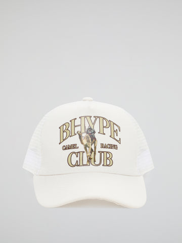 BHYPE CAMEL RACING CLUB BEIGE TRUCKER HAT
