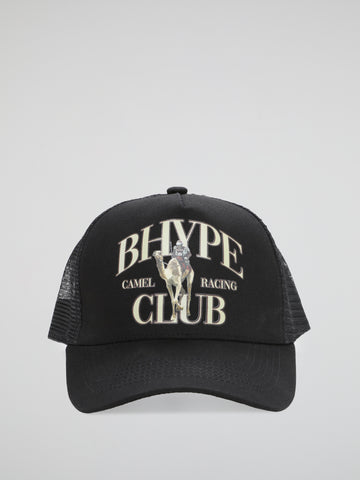 BHYPE CAMEL RACING CLUB BLACK TRUCKER HAT