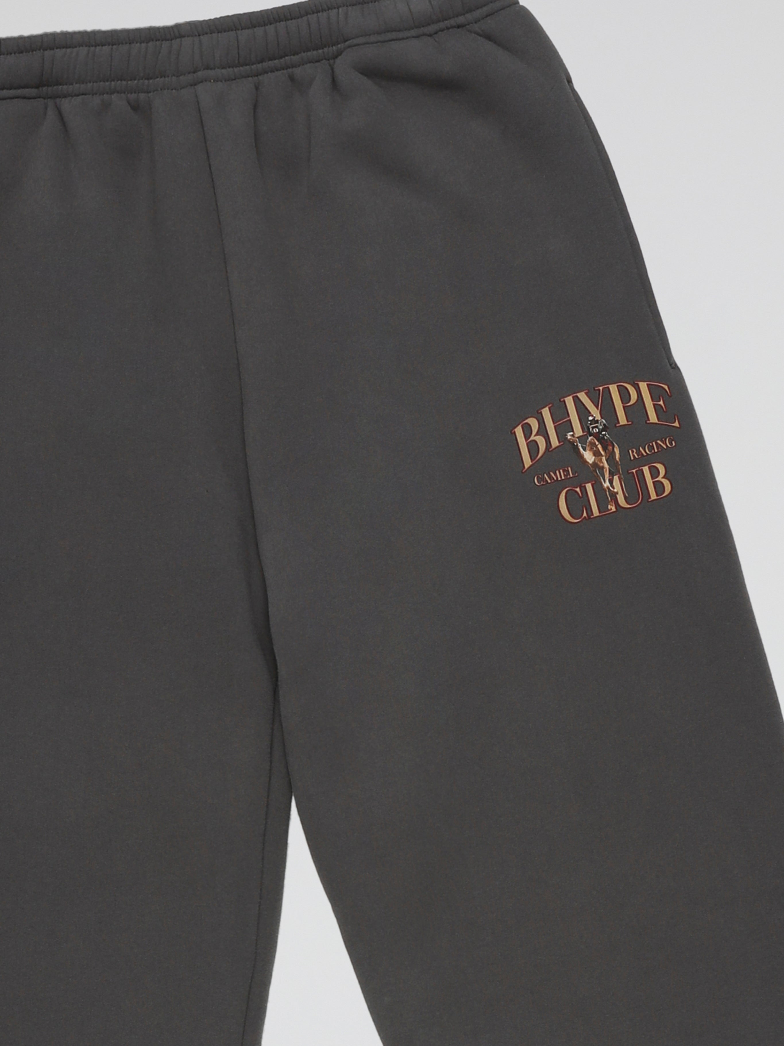 BHYPE CAMEL RACING CLUB GREY WASHED JOG PANTS