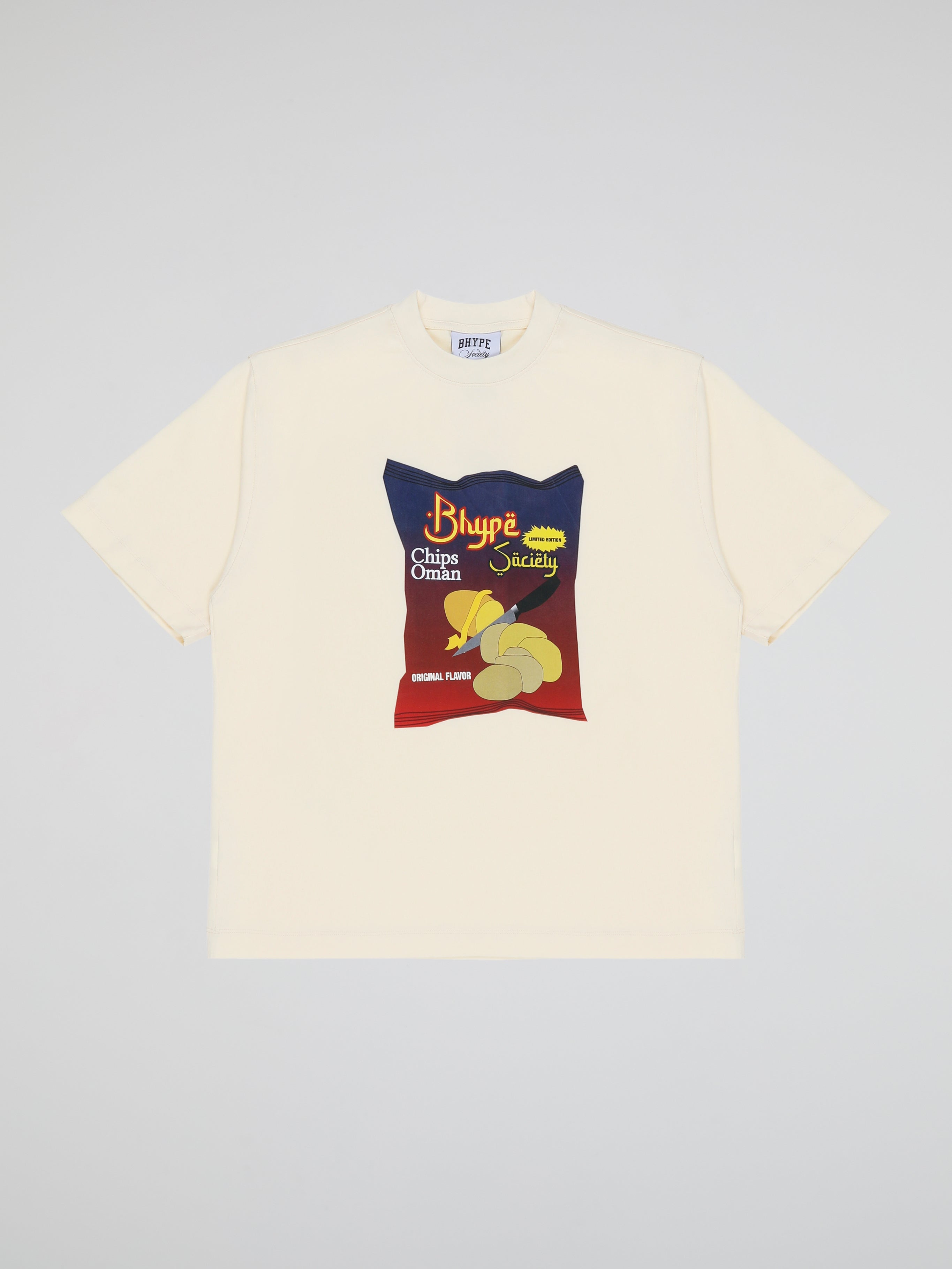 BHYPE SOCIETY CHIPS BEIGE TSHIRT