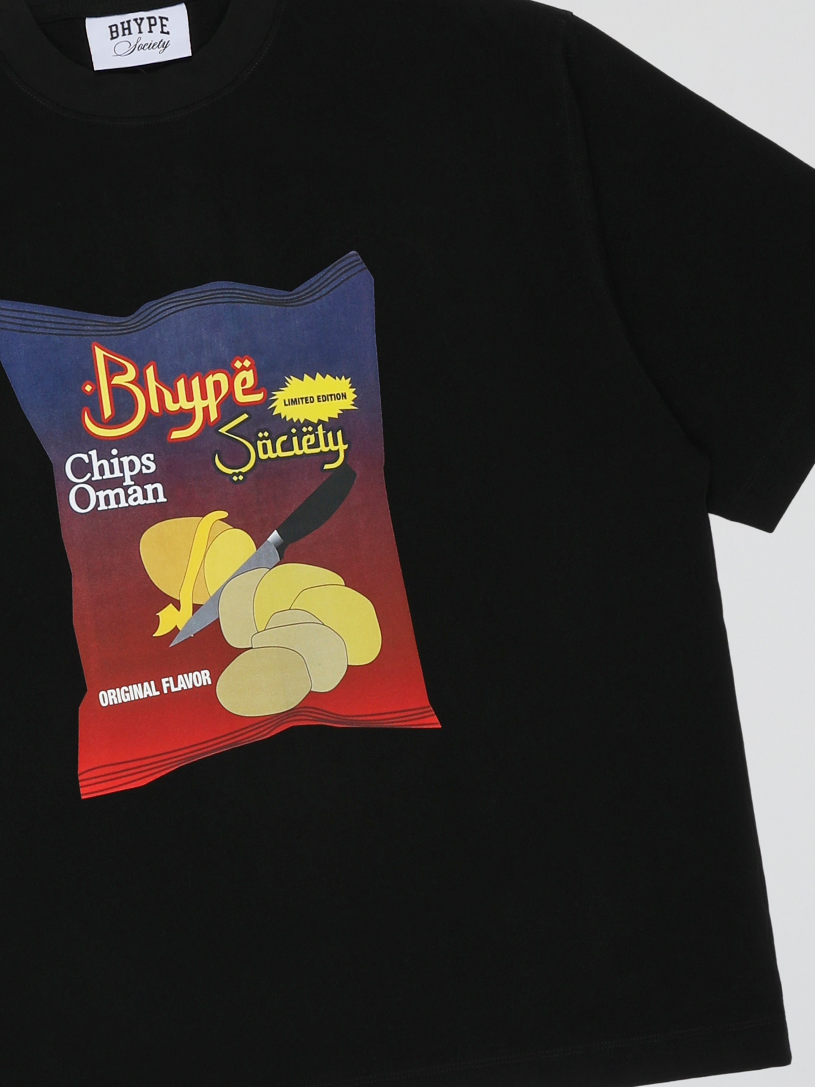 BHYPE SOCIETY CHIPS BLACK TSHIRT