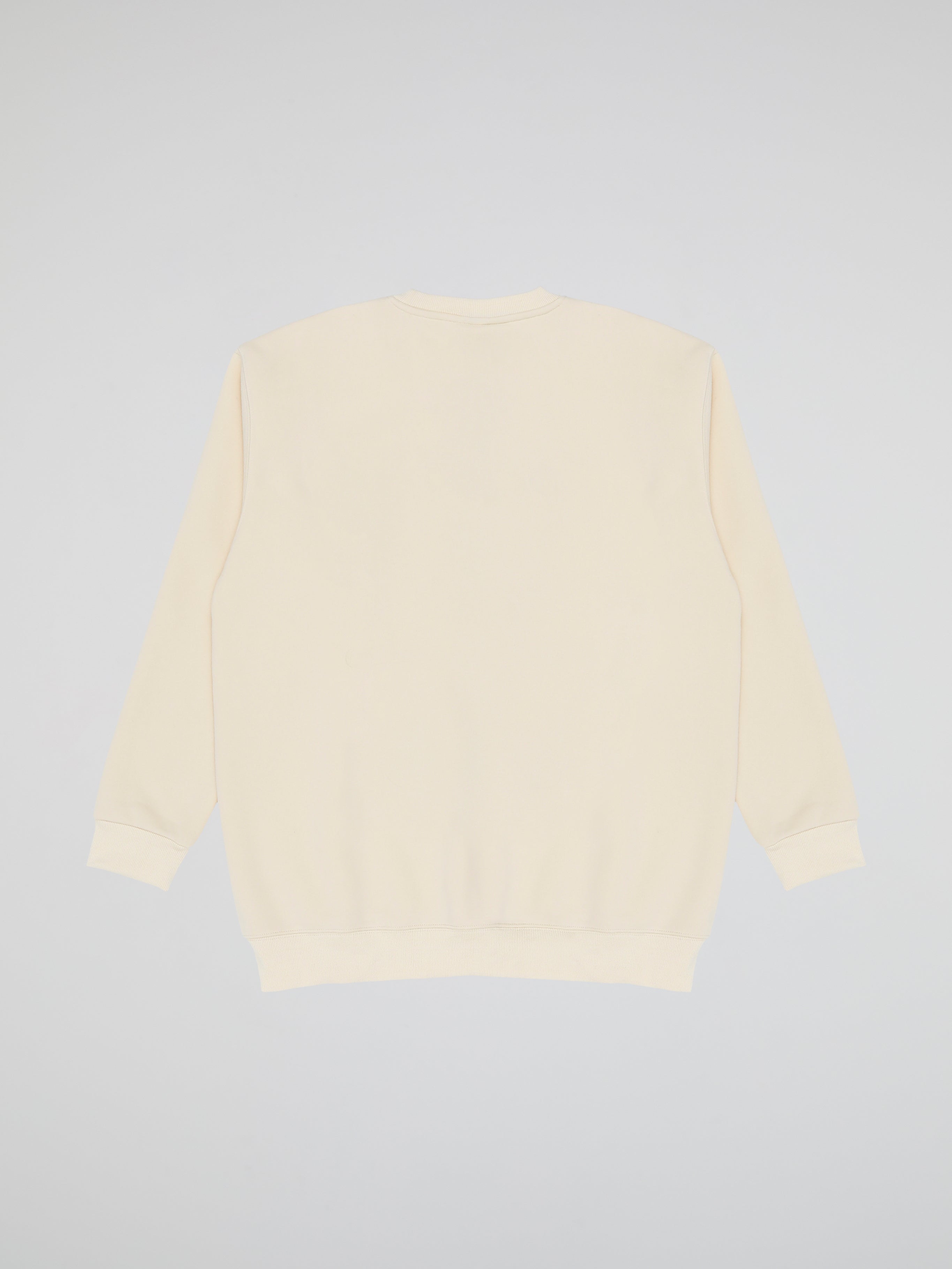 BHYPE SOCIETY CHIPS BEIGE CREWNECK SWEATSHIRT