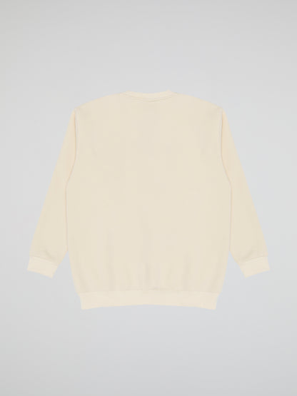 BHYPE SOCIETY CHIPS BEIGE CREWNECK SWEATSHIRT