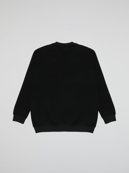 BHYPE SOCIETY CHIPS BLACK CREWNECK SWEATSHIRT