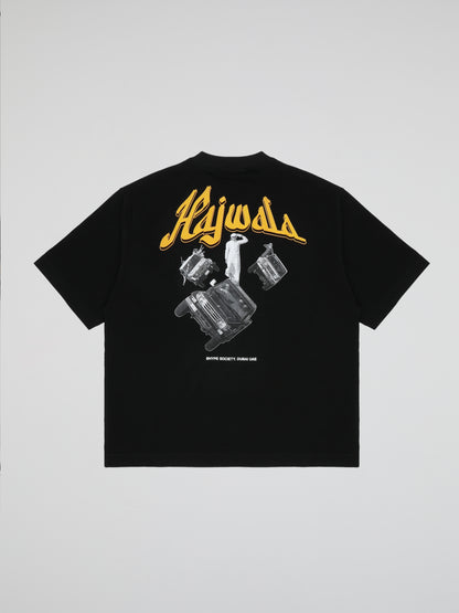 BHYPE SOCIETY HAJWALA BLACK TSHIRT