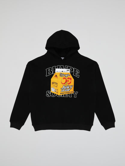 BHYPE SOCIETY JUICY DRINK BLACK HOODIE