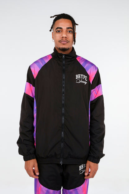 BHYPE SOCIETY BLACK & NEON PINK SPORT TRACKSUIT