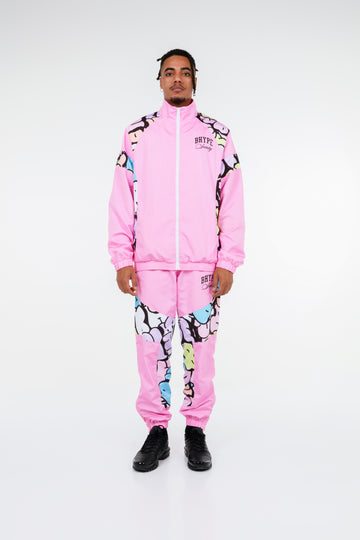 BHYPE SOCIETY PINK SPORT TRACKSUIT- BUBBLE EDITION