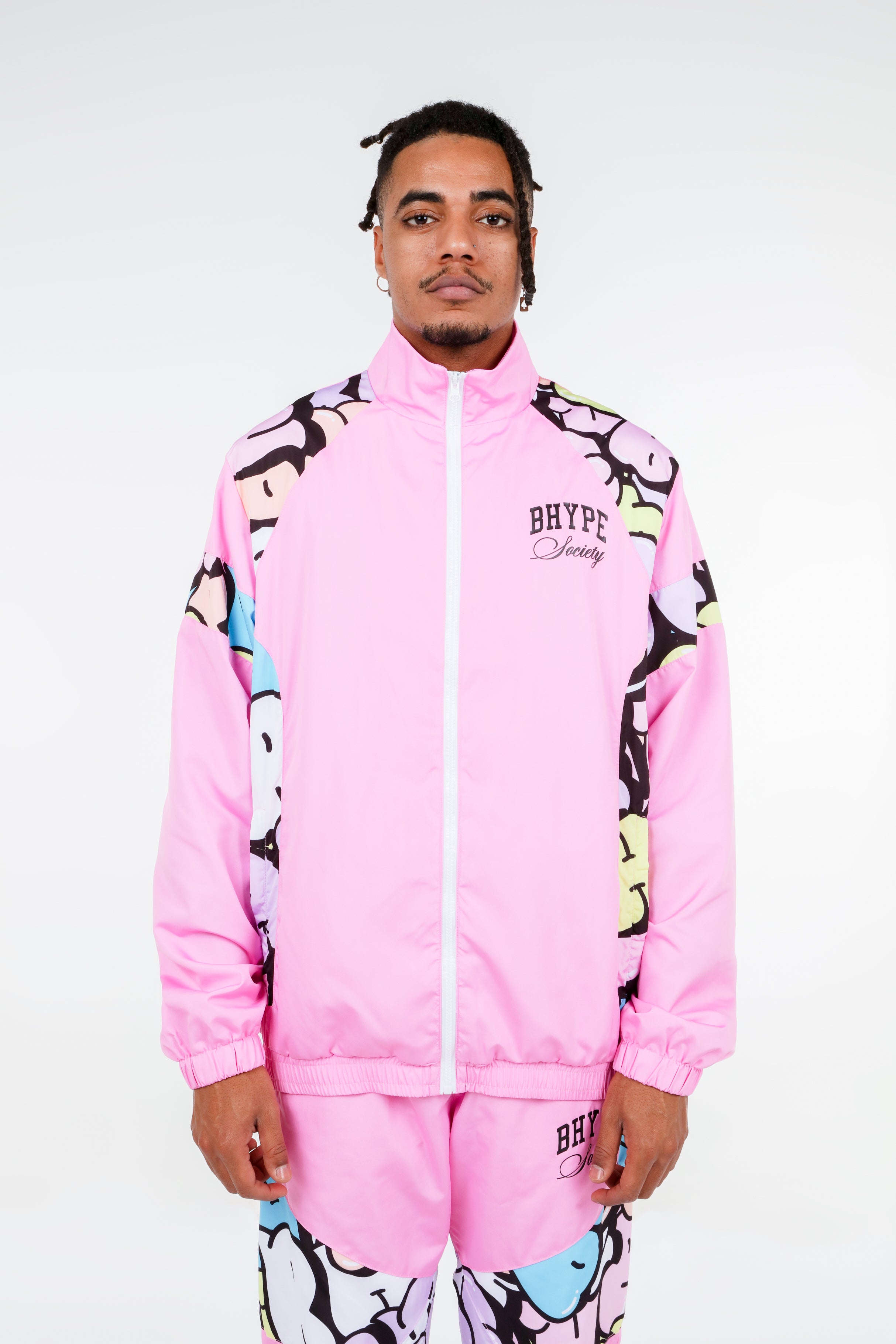 BHYPE SOCIETY PINK SPORT TRACKSUIT- BUBBLE EDITION