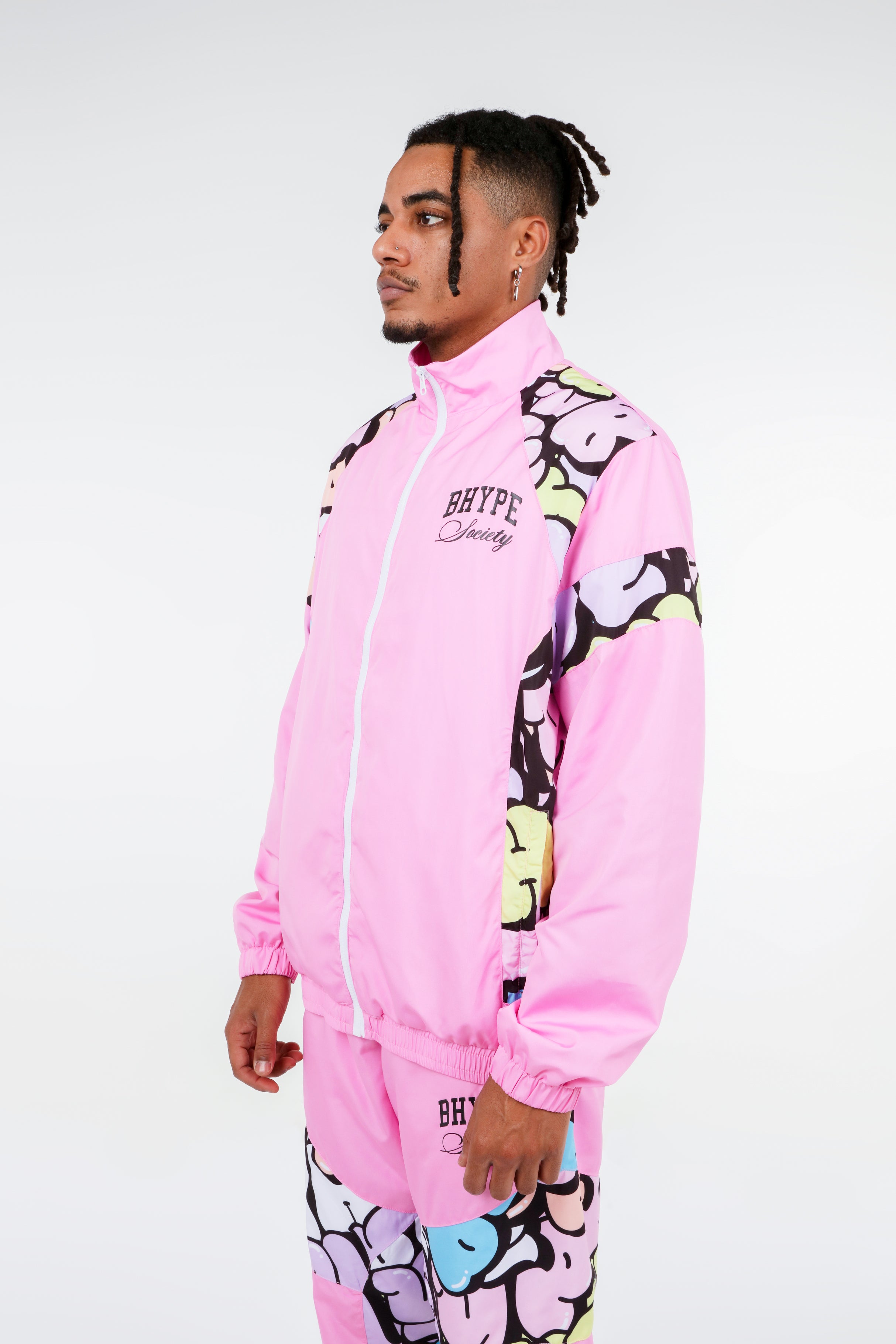 BHYPE SOCIETY PINK SPORT TRACKSUIT- BUBBLE EDITION