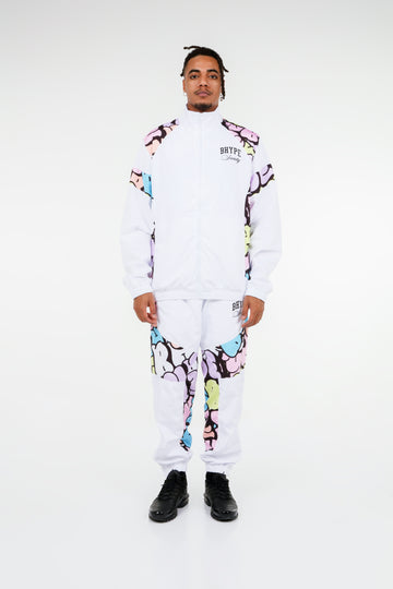 BHYPE SOCIETY WHITE SPORT TRACKSUIT- BUBBLE EDITION