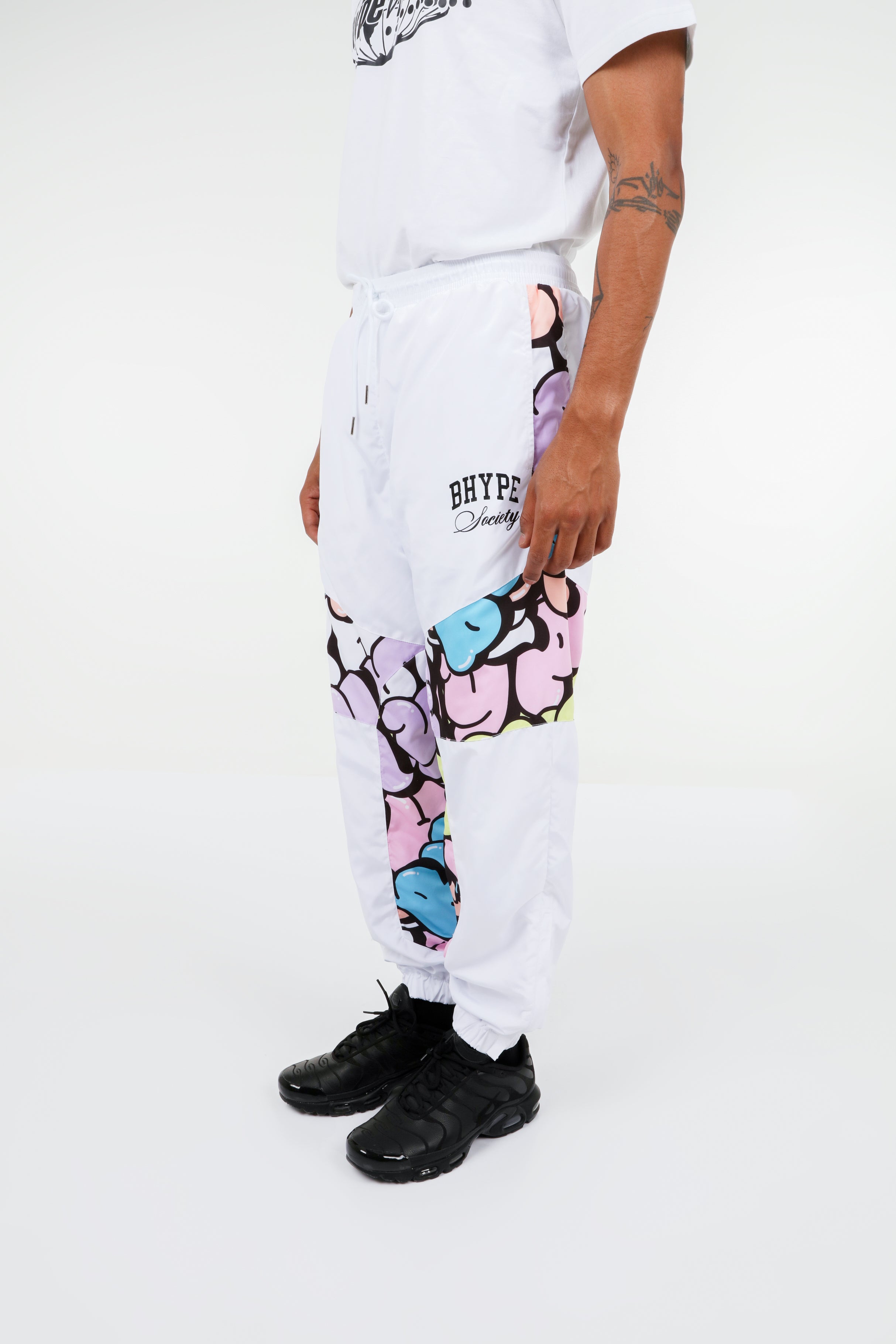 BHYPE SOCIETY WHITE SPORT TRACKSUIT- BUBBLE EDITION