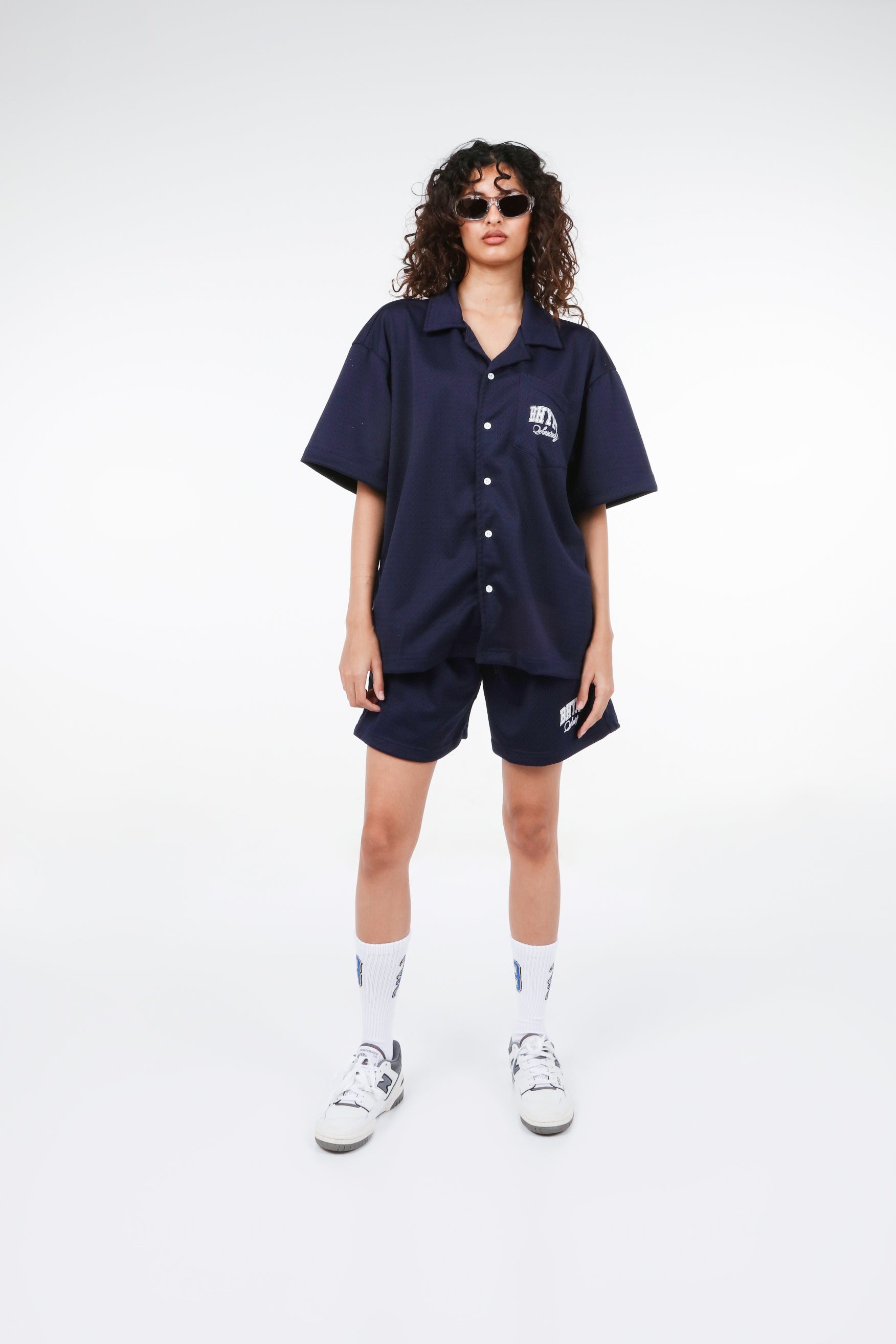 BHYPE SOCIETY BLACK MESH SHORT & SHIRT SET