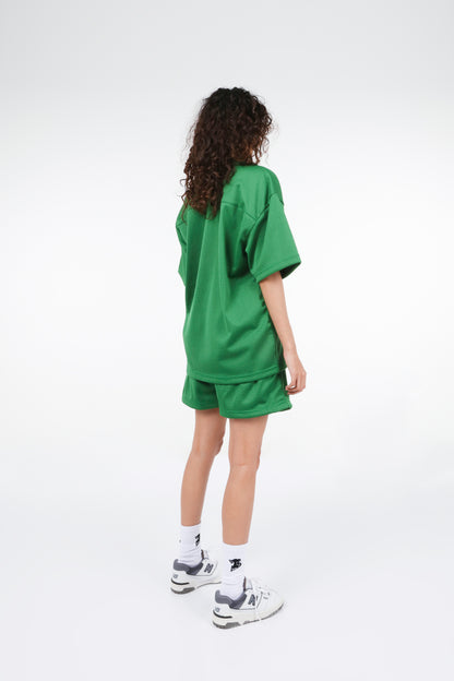 BHYPE SOCIETY GREEN MESH SHORT & SHIRT SET