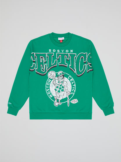 Mitchell & Ness Fashion Fleece Crew Boston Celtics