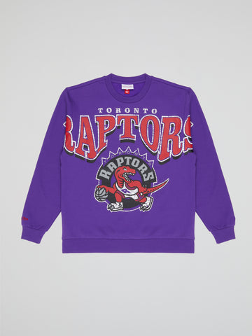 Mitchell & Ness Fashion Fleece Crew Toronto Raptors