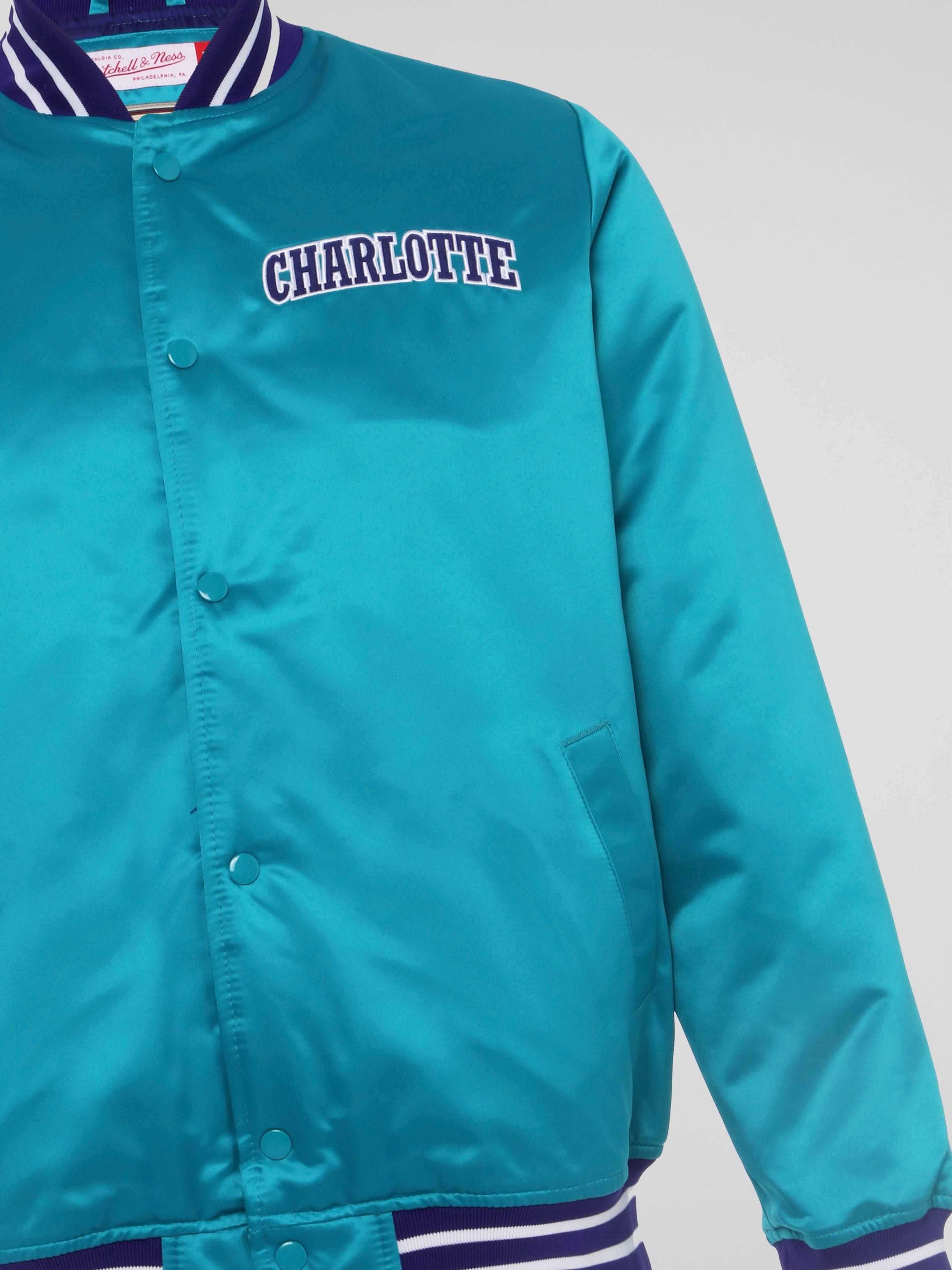 Mitchell & Ness Heavyweight Satin Jacket Charlotte Hornets