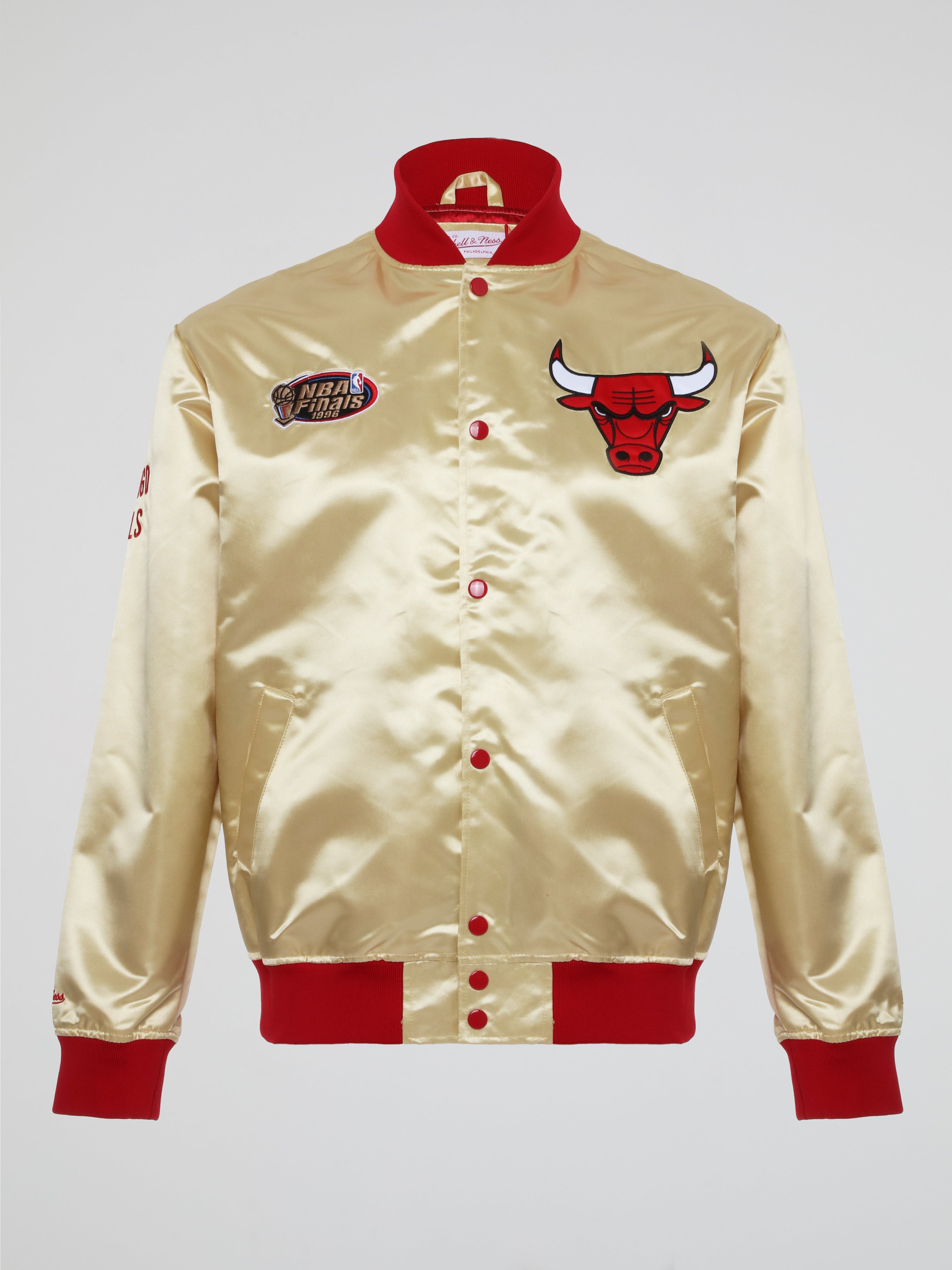 Mitchell and ness outlet chicago bulls satin jacket