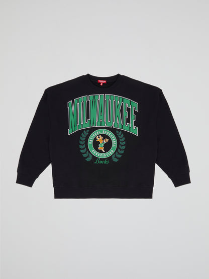 Mitchell & Ness Women Logo LT Crew 2.0 Milwaukee Bucks