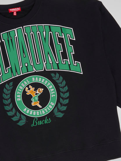 Mitchell & Ness Women Logo LT Crew 2.0 Milwaukee Bucks