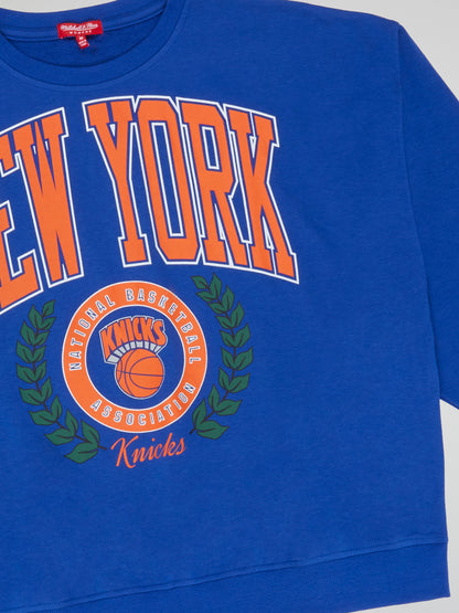 Mitchell & Ness Women Logo LT Crew 2.0 New York Knicks