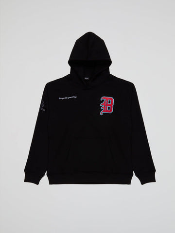 Bhype Society - Bhype Black Hoodie Varsity Collection