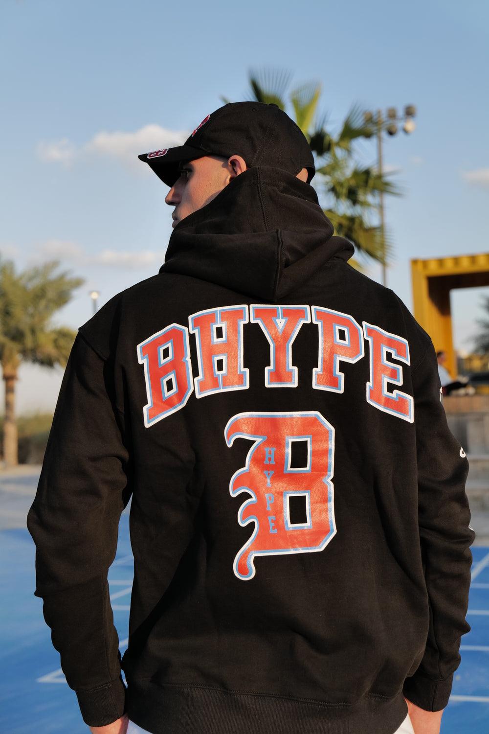 BHYPE BLACK HOODIE VARSITY COLLECTION - B-Hype Society