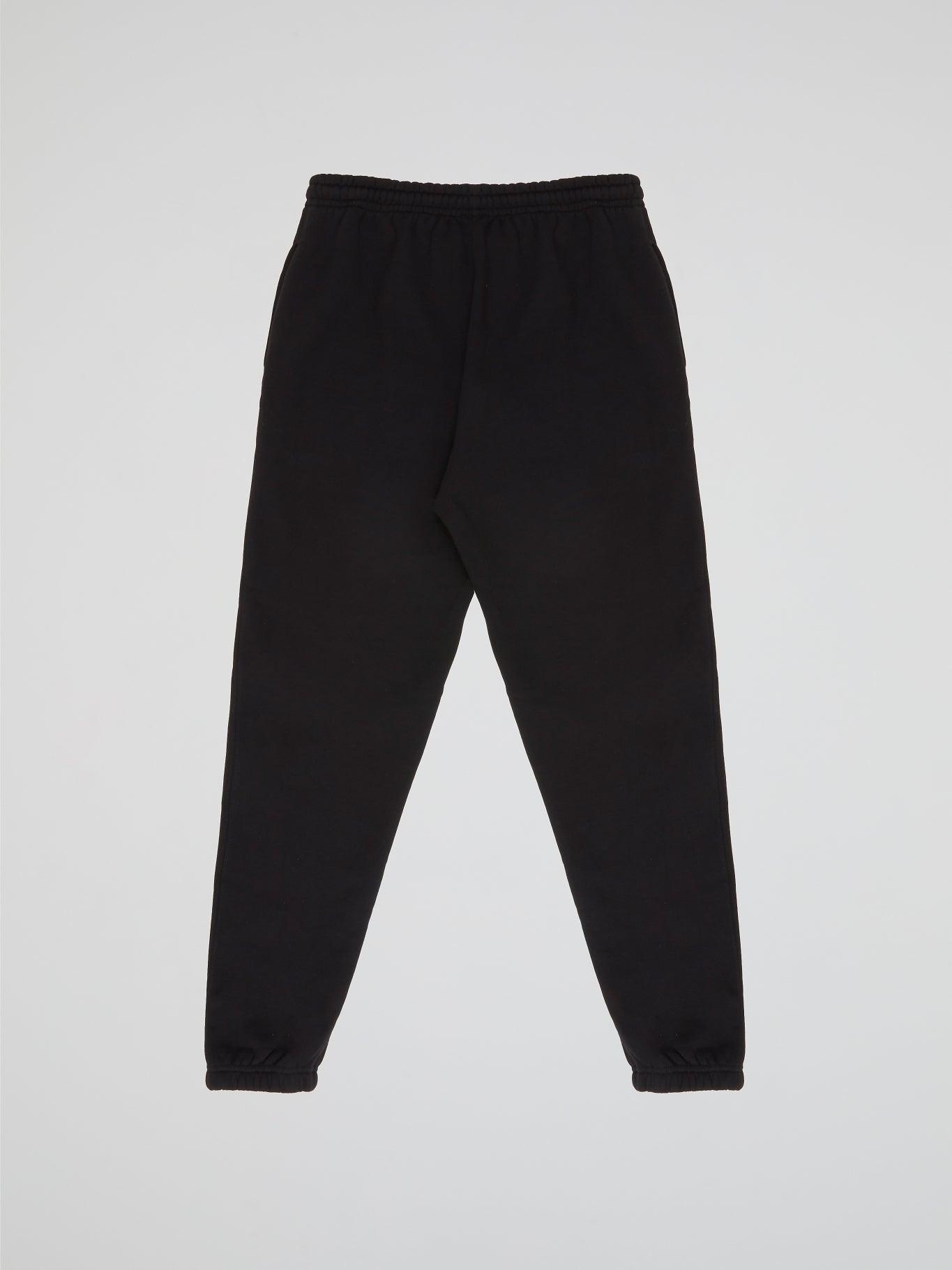 BHYPE LOGO ESSENTIALS BLACK PANTS - B-Hype Society