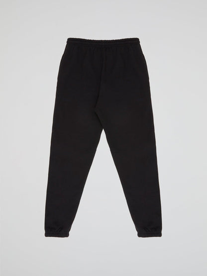 BHYPE LOGO ESSENTIALS BLACK PANTS - B-Hype Society