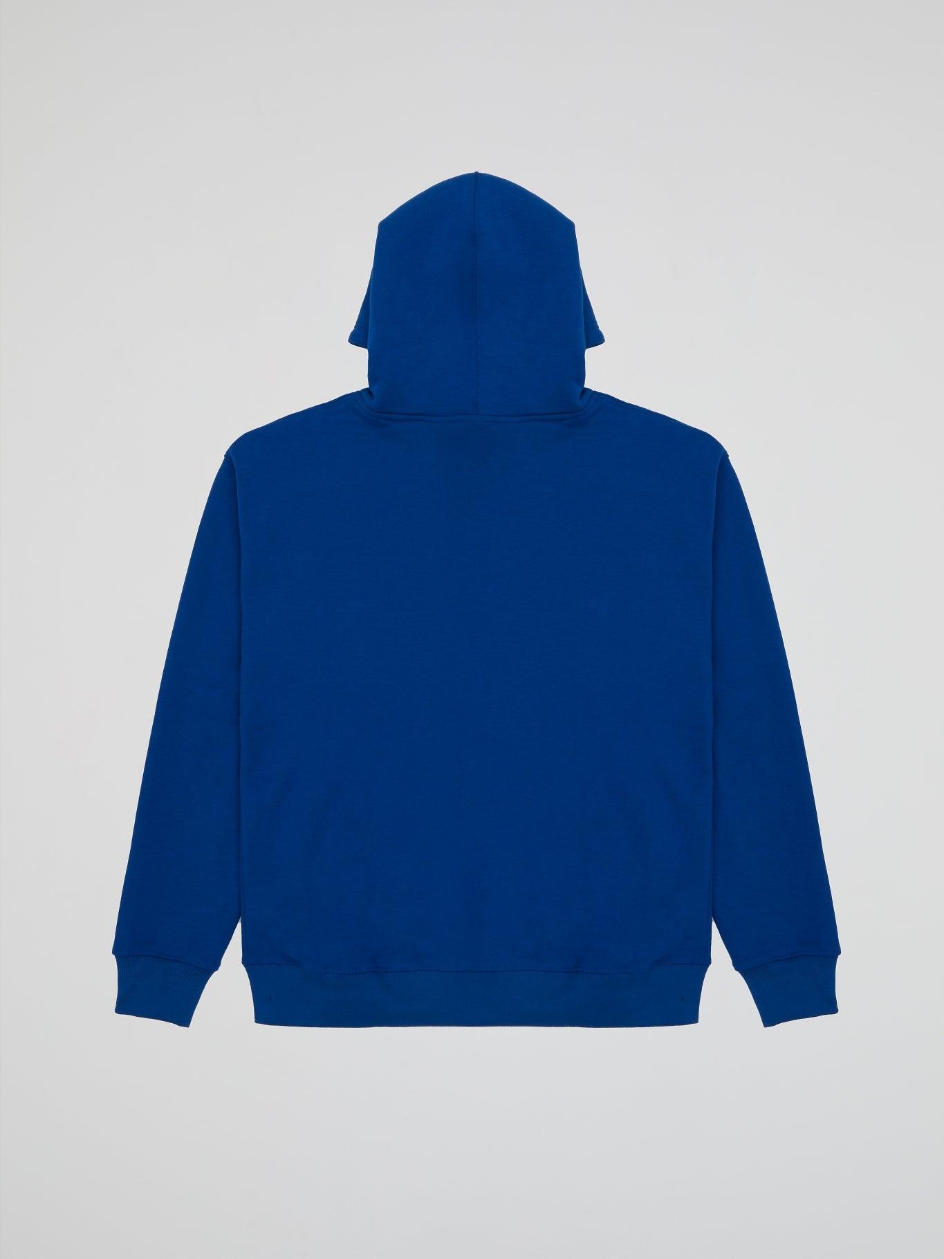 BHYPE LOGO ESSENTIALS BLUE HOODIE - B-Hype Society